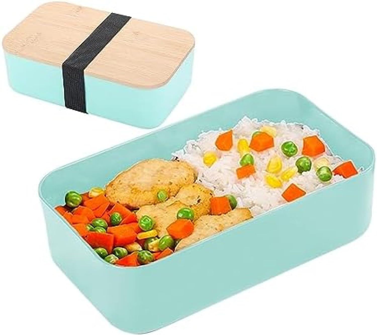 ランチ用弁当箱ディナーフルーツストレージボックス電子レンジ対応蓋付きコンテナ学生教師ピクニックワ..