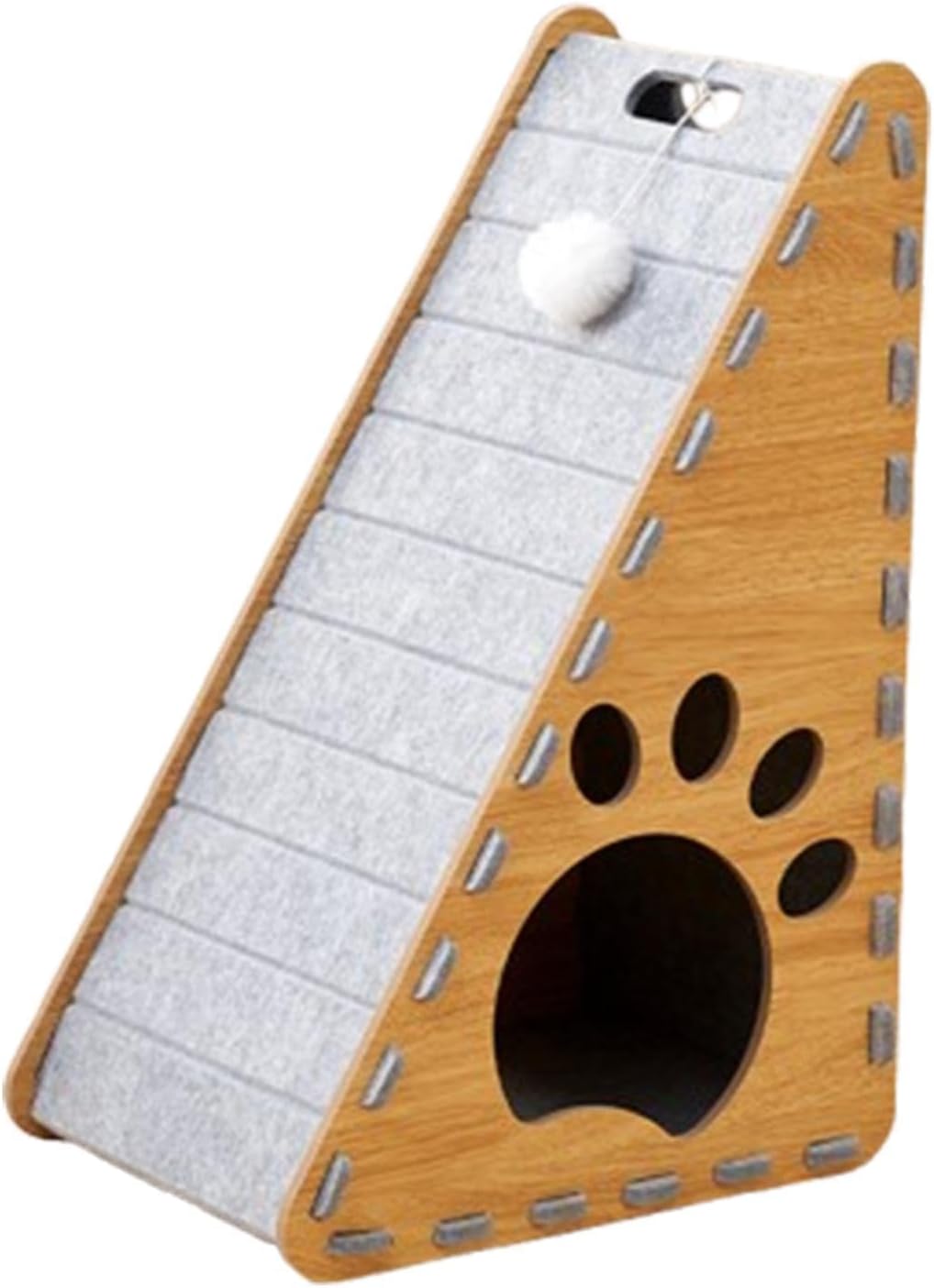 爪とぎボード、ぬいぐるみボールおもちゃ付きラウンジベッド、三角形のペット猫おもちゃ、室内猫の爪を..