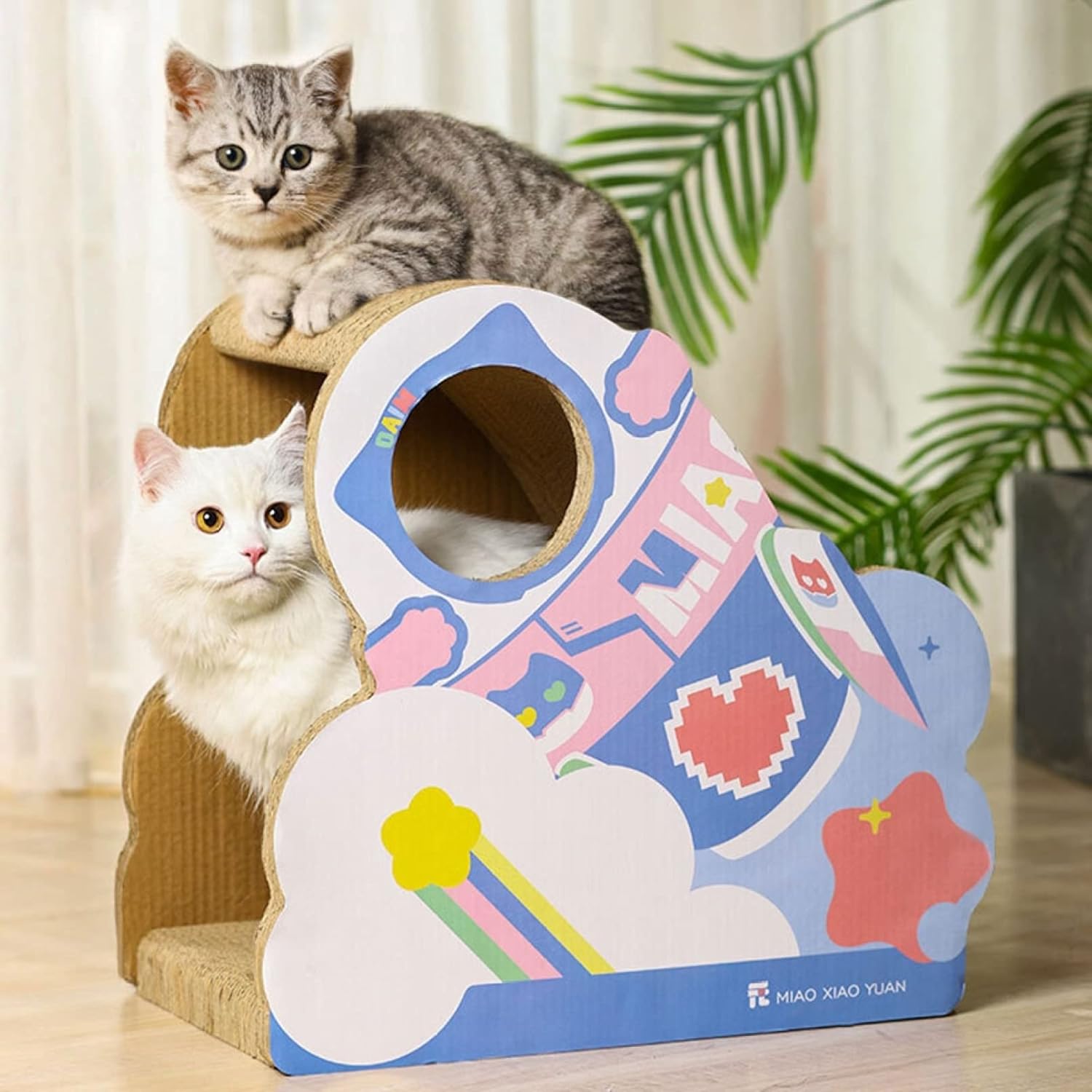 猫用爪とぎ 猫ハウス 猫タワー キャットハウス キャットタワー スクラッチャー ダンボールハウス 爪と..