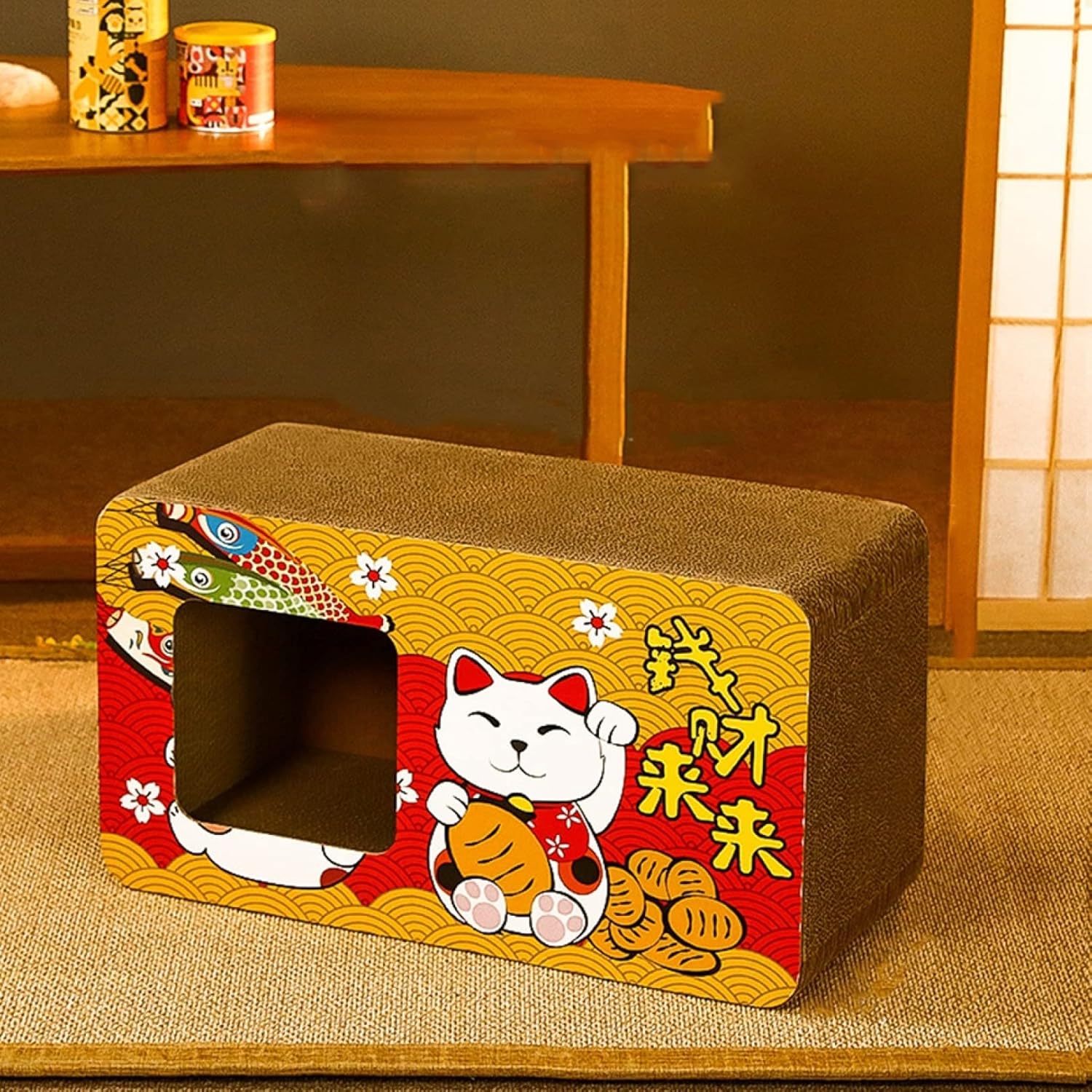 猫 爪とぎ 爪研ぎ 段ボール ハウス つめとぎ ねこ 猫 トンネル 猫ハウス 高密度 耐久 爪磨き ストレス..