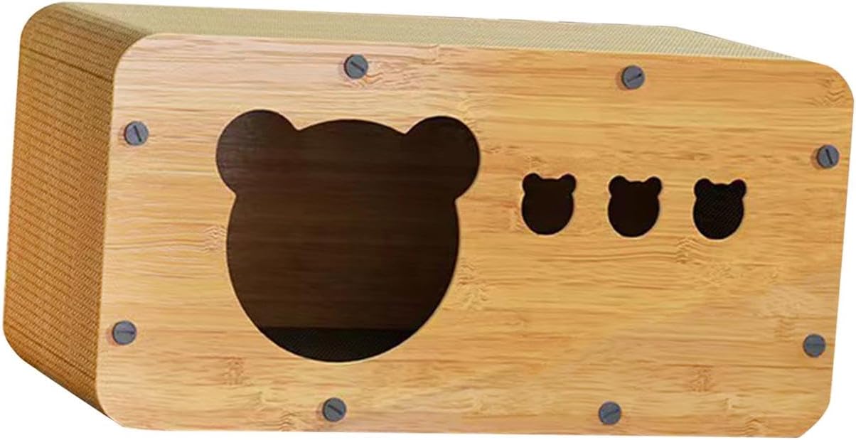 猫スクラッチ段ボールハウススクラッチャーベッド猫ラウンジインタラクティブプレイハウス小動物用猫誕..