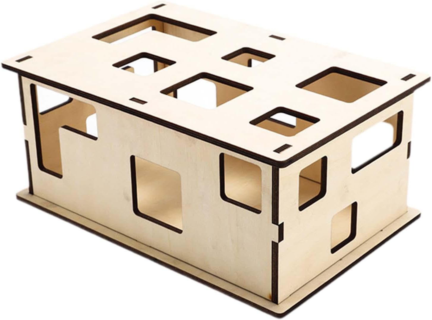 猫用パズルボックス迷路、室内猫用取り外し可能なマルチホール猫用パズルフィーダー、室内運動用インタ..