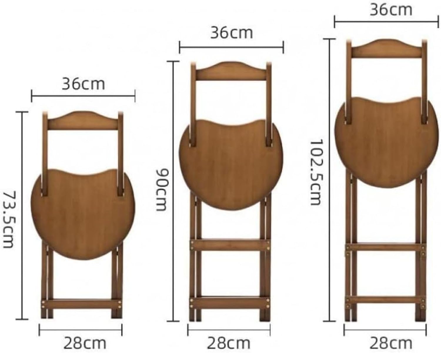 チェア 椅子 カウンターチェア 折りたたみ椅子 木製 折りたたみ 取り付け不要 ポータブル 軽量 足置き付き 背もたれ コンパクト キチン バー カフェ 喫茶店 室内 屋外 ダイニング バー椅子3サイ [3]