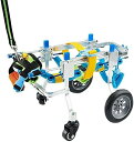 犬用車椅子 調節可能 フルサポート ペット用車椅子 補助歩行車 4輪 犬用カート 前足と後足 障害のある犬 犬 子犬 猫用 リハビリテーション XS-ワイド (...