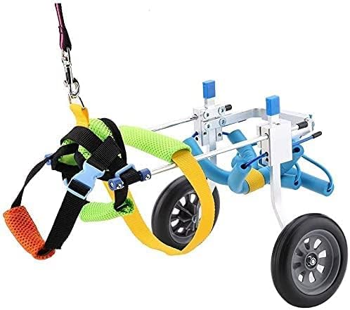 犬用車椅子 - 小型犬または大型犬用 3.3〜110 ポンド 獣医師承認済み 猫用 小型犬用 後ろ足用車椅子 障..