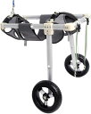 2輪犬用車椅子 アルミ合金製ペット用車椅子 XS、S、M、L、XL、XXL 犬用車椅子 軽量で持ち運び可能な犬用カート
