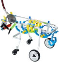犬用車椅子 調節可能 フルサポート ペット用車椅子 補助歩行車 4輪 犬用カート 前足と後足 障害のある犬 犬 子犬 猫用 リハビリテーション XS-ワイド (...