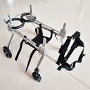 犬用ペット用車椅子、犬用車椅子、後ろ足用、4輪調節可能、ペット用歩行補助、前足リハビリテーションカート、犬用ペット用ベビーカー (Xx)