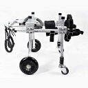 犬用ペット用車椅子 犬用車椅子 4輪 モビリティ リアサポート 調節可能 ステンレススチール カート ペット 猫 犬用車椅子 後ろ足