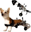 犬用車いす 後ろ足用のアルミニウムカートドッグ車椅子、 ペットリハビリテーションモビリティ軽量回復カート、 小型犬調整可能リアリムスクーター (Size : X...