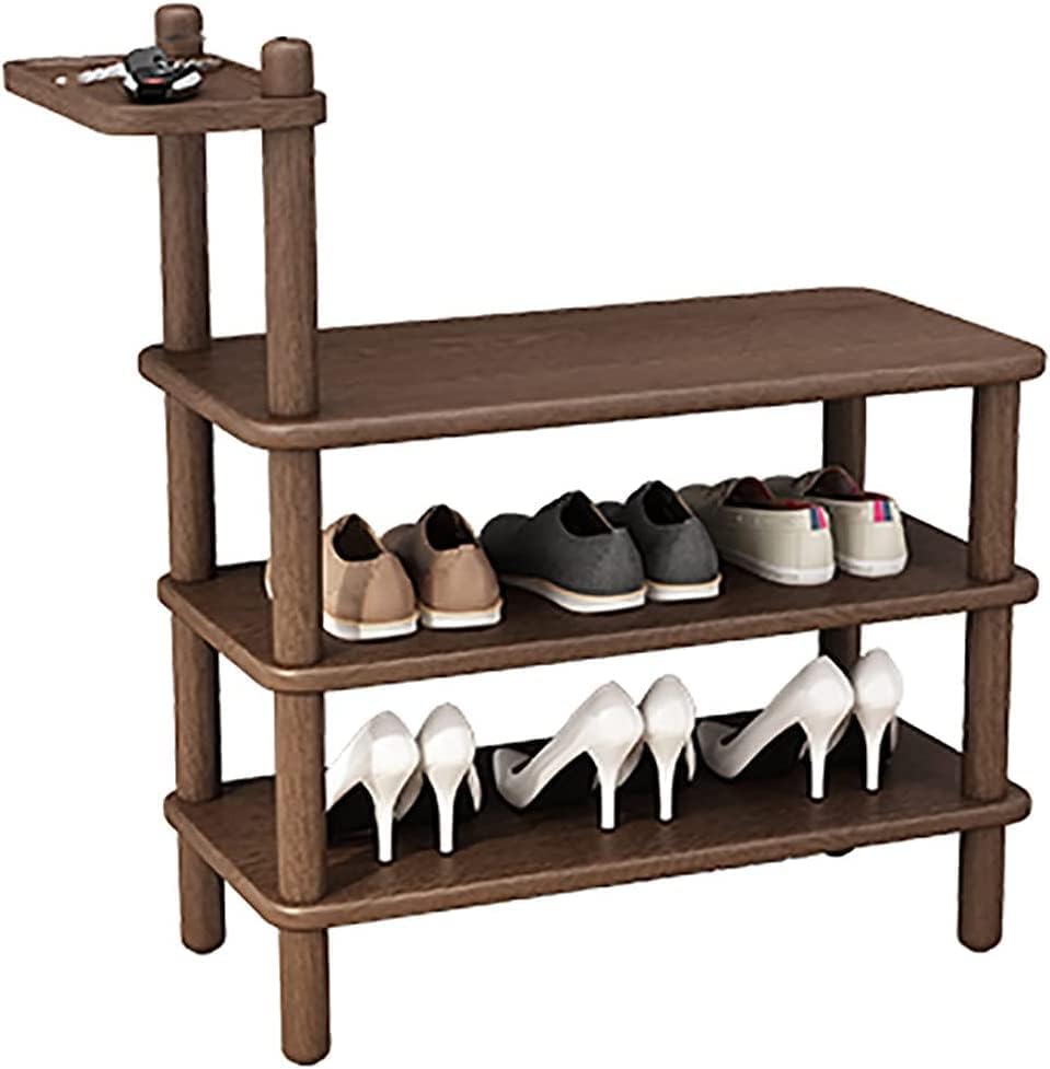 玄関靴ベンチ 収納ベンチ ベッドベンチの終わり モダンな靴ラック 3段収納棚付き 玄関靴オーガナイザー..