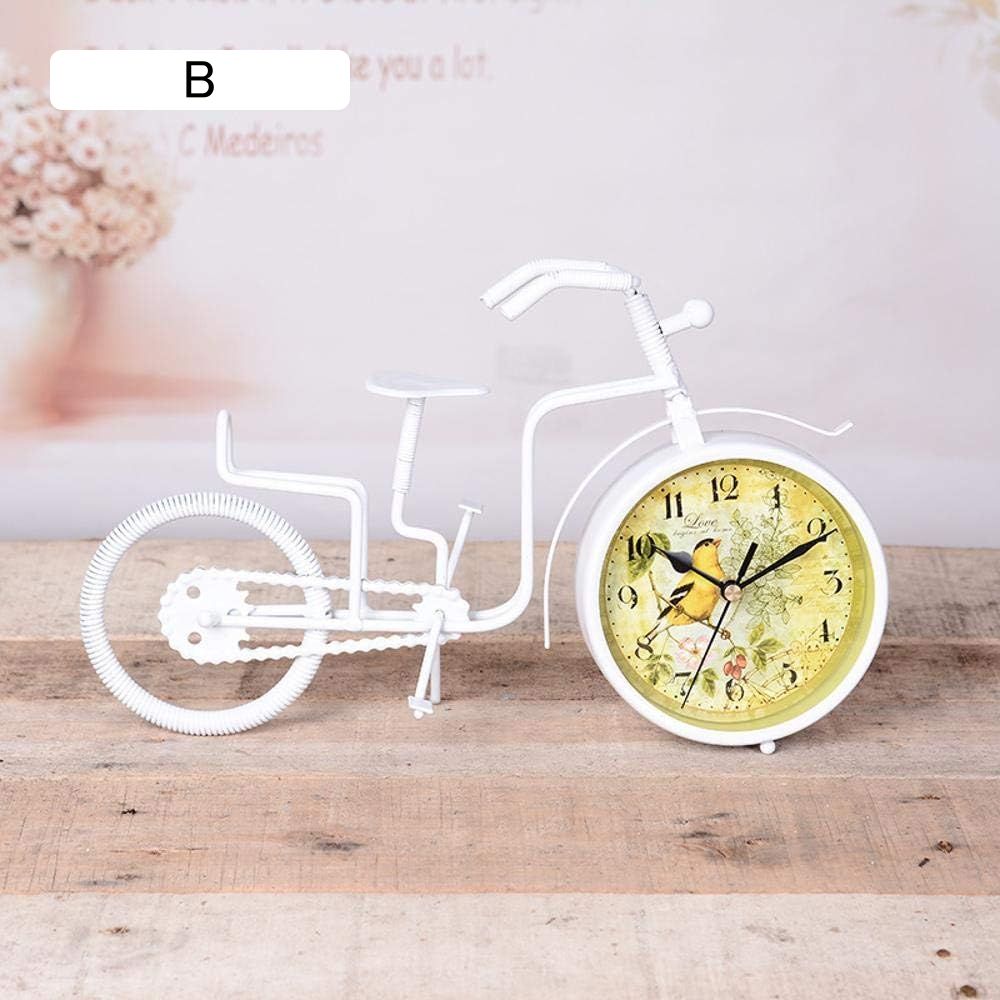 マントルピース時計クリエイティブレトロバイク時計装飾装飾品ホームオフィス工芸品シート振り子装飾32x9x19cm