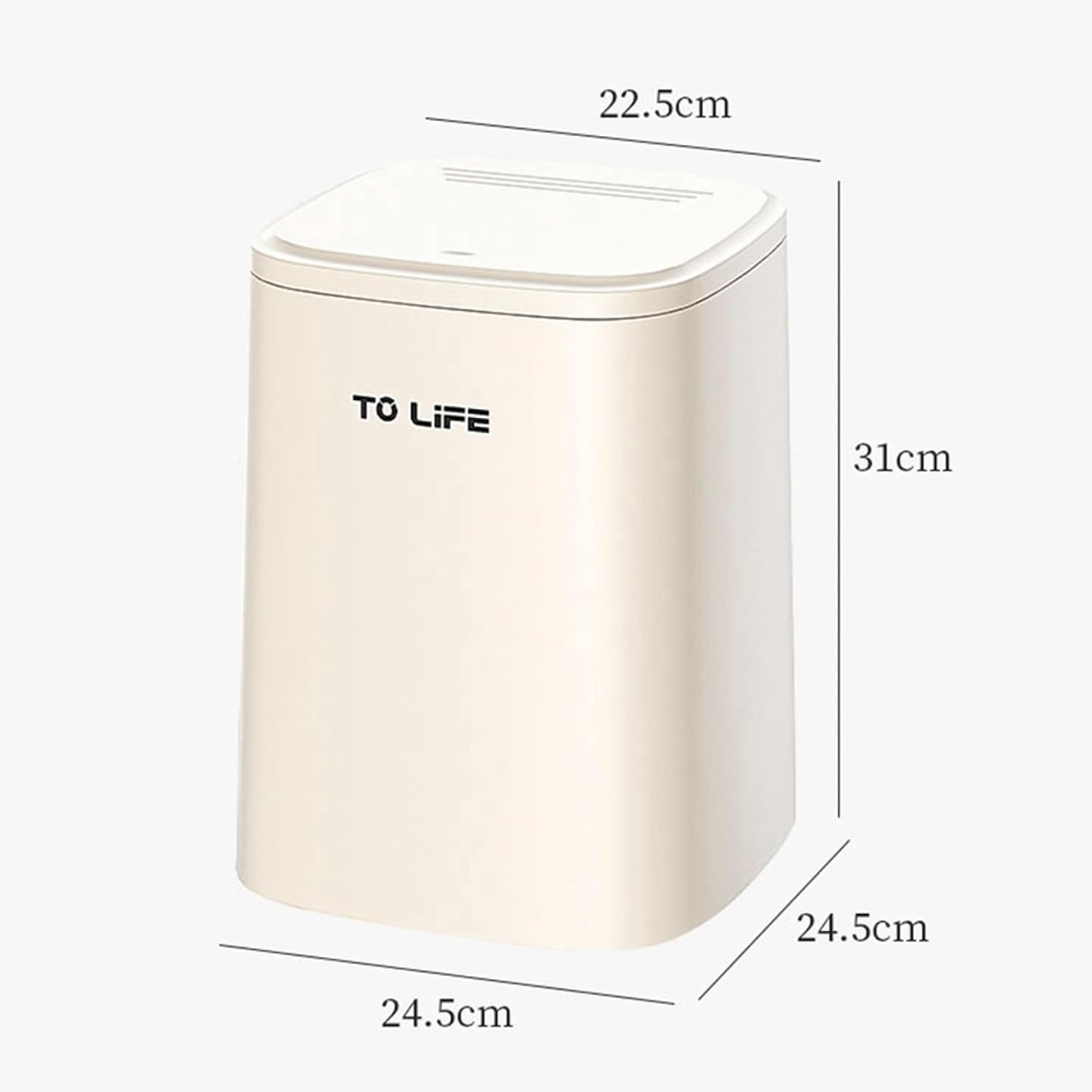 ゴミ箱 ふた付き 12L ダストボックス 角型 プッシュ式 ごみ箱 スリム おしゃれ 抗菌 消臭 密閉 音無し 部屋 キッチン リビングルーム トイレ 浴室 オフィス用 プラスチック [2]