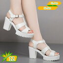 レディース サンダル 6cm/8cm/9cm/10cm クロスベルト 厚底サンダル グラディエーター ハイヒール ストラップサンダル 夏 靴 美脚 黒 ヒール ...
