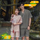 パジャマ 作務衣 メンズ レディース 甚平 浴衣 通年向 綿 半袖 上下セット 大人系 寝間着 ルームウェア 部屋着 便利服 涼しい 吸汗速乾 春 秋 夏イベン...