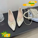 入園式 ビジュー パンプス ローヒールパンプス 歩きやすい ポインテッドトゥ キラキラ 靴 パンプス 1センチ ローヒール 銀 レディース靴 ぺたんこ フラット...