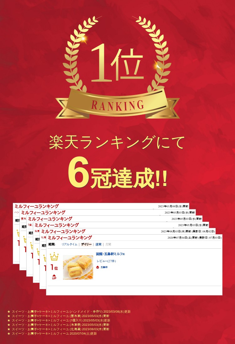 五島軒の御中元ギフト 敬老の日 早割 函館ミルフィーユ（アプリコット） 函館 洋菓子 冷凍 ミルフィーユ パイ プレゼント ギフト 母の日ギフト ホワイトデー お返し クリスマス 五島軒 公式｜アングル3