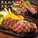 黒毛和牛 サーロイン ヒレ ステーキ 2枚 450g 送料無料 九州産 サーロインステーキ 300g ヒレステーキ 150g ステーキ肉 国産 和牛 ステーキセ...