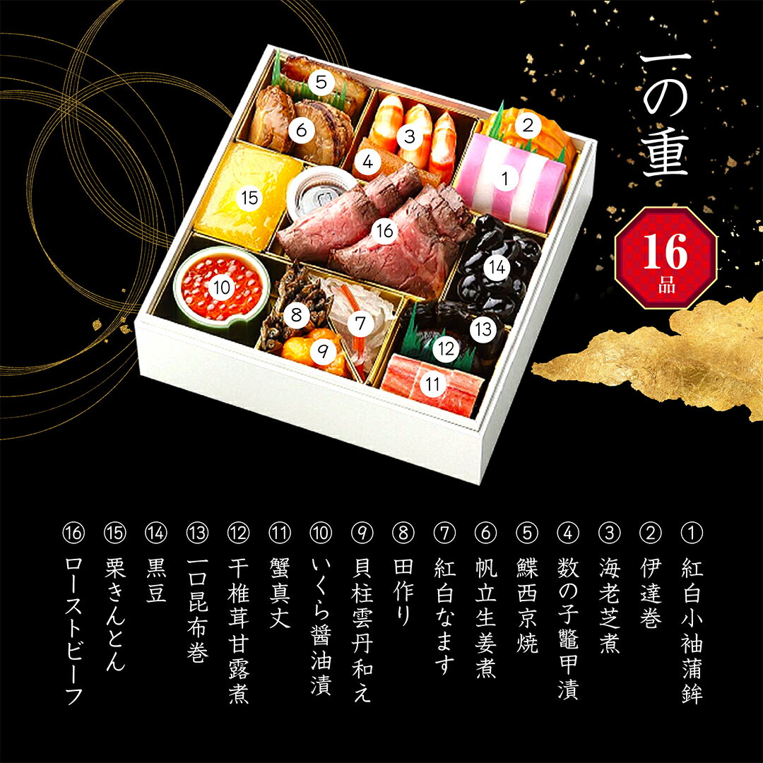 【早割P10倍】おせち 2026 和風おせち一段重 16品目約3人前 日本料理なだ万 和風おせち 一段重 多久味 期間限定12月18日迄販売