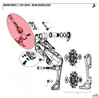 SRAM(スラム) Force1 Barrel Adjuster/Holder () Rear Derailleur