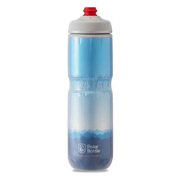 POLAR BOTTLE (|[ {g) Breakaway Insulated RIDGE@(24oz [W)@Cobalt Blue/Silver