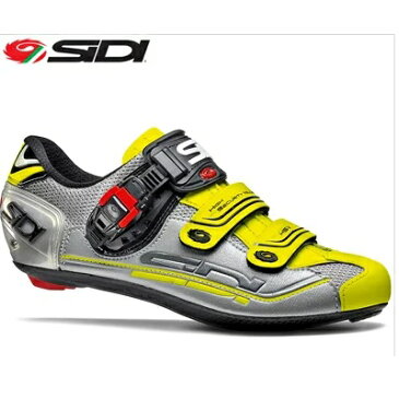 【送料無料】SIDI シディ ジェニウス7 ロードサイクルシューズ スチール/シルバー/イエロー