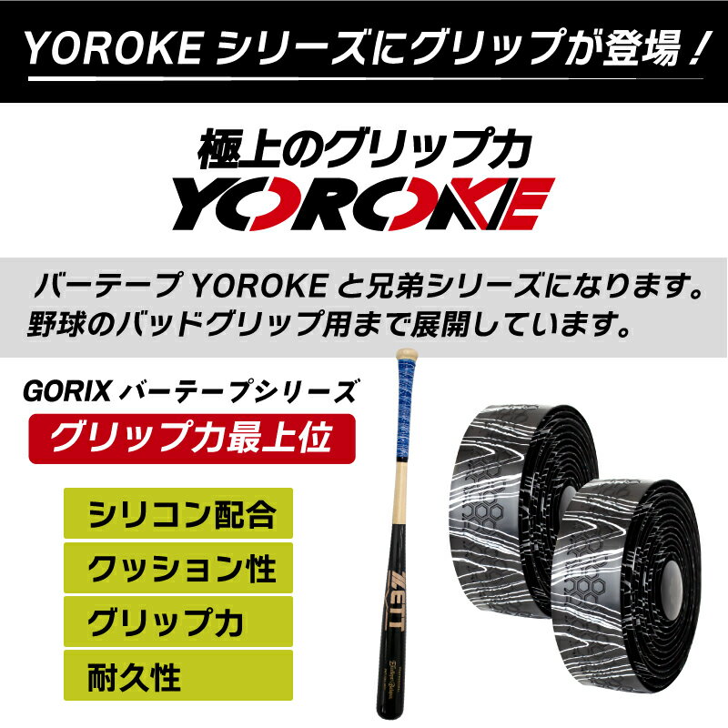【全国送料無料】GORIX ゴリックス 自転車グリップ バーテープ 極上のグリップ力と握り心地 (GX-GP070 YOROKE) クロスバイク mtb おしゃれ オイルスリック 衝撃吸収 ダブルロックオン ネジ固定 グリップ交換 柄デザイン サイクル ストレートタイプ 滑り止め【定形外郵便】 3
