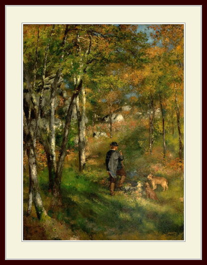 ルノワール・[The Painter Le Coeur Hunting in the Fontainebleau Forest]