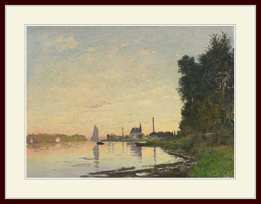 モネ・「Argenteuil,Late Afternoon」