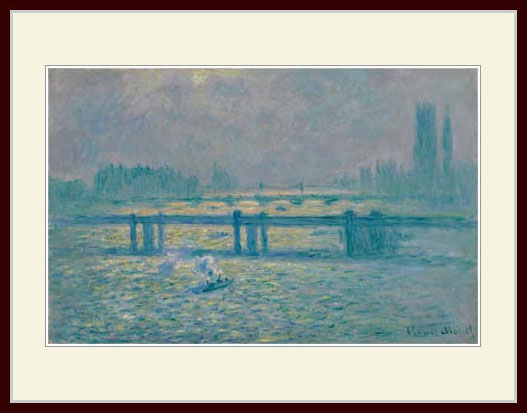 モネ・「Charing Cross Bridge, Refle」