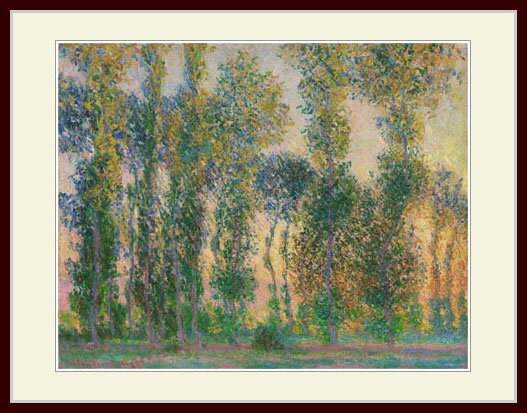 モネ・「Poplars at Giverny」