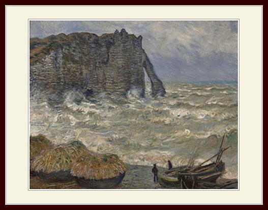 乐天商城 - モネ・「Rough Sea at Etretat」