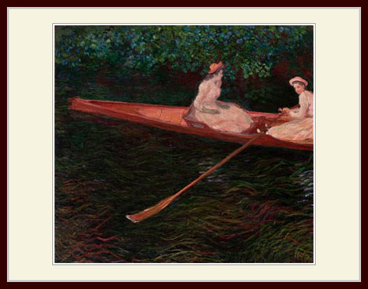 モネ・「The Canoe on Epte」