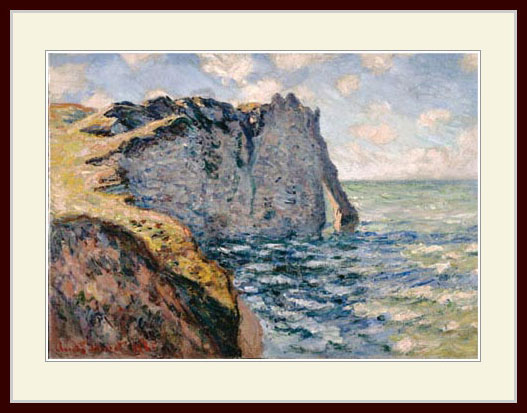 モネ・「The Cliff of Aval, Etretat.」