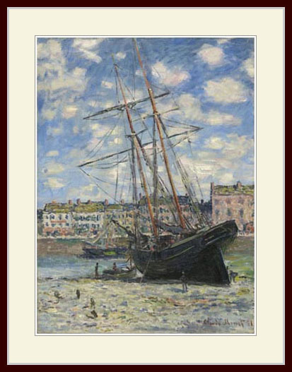 モネ・「海辺の船」