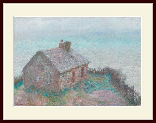 モネ・「The Customs House at Varengeville」