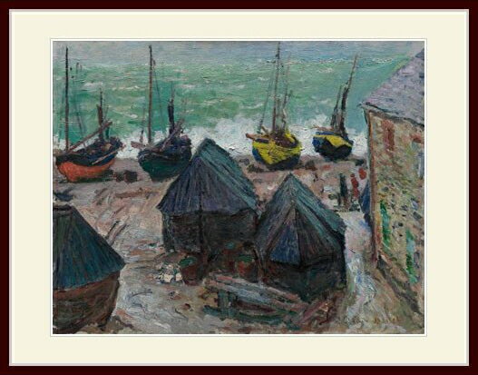 樂天商城 - モネ・「Boats on the Beach at Etretat」