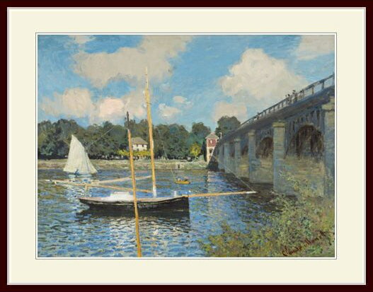 モネ・「The Bridge at Argenteuil」