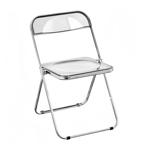 ANDWINTクリアチェア折りたたみ椅子チェアクリア椅子北欧透明スタッキングチェアデスクチェアコンパクト