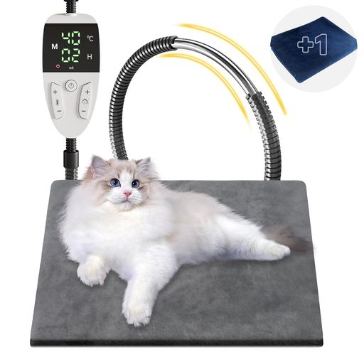 ペット用ホットカーペット【ペット専門家鈴木監修】45x45cmペットヒーター犬猫30°C~60°C温度調節可能13..