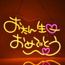 JOMOBUTYお誕生日おめでとうネオンサイン多階段調光可LEDHappyBirthdayネオンライト装飾彼女彼氏子供友達誕生日パーティーインテリア家飾りハッピ...