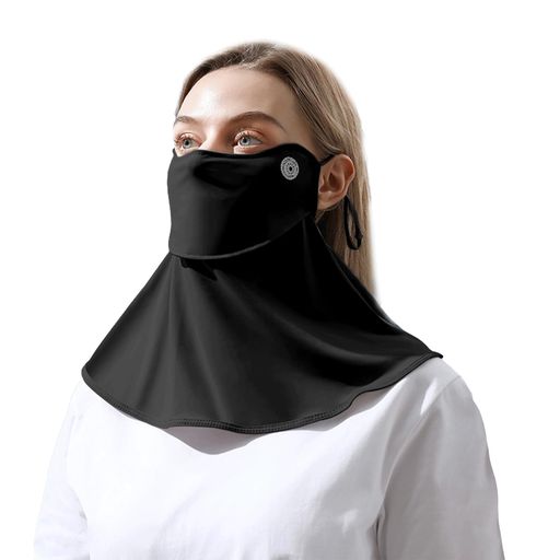 [AUTAKI]uvカットマスク日除けマスク日焼け防止マスクフェイスuvカバー冷感夏用布マスク耳紐調節可能ネ..