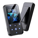 QoseaMP3プレーヤーBluetooth5.3クリップ式運動用64GB大容量&128GB拡張可能SDカード対応音楽プレイヤー2.4インチタッチパネルHi-Fi音質スピーカー搭載歩数計/FMラジオ/録音/電子ブック/目覚時計