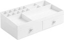 InterDesign化粧品小物収納ボックスオーガナイザー引き出し付きClarityホワイト37462EJ