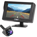 OBEST最新4.3インチLCDモニター1080Pバックカメラモニターセット5種類DIYガイドライン360°45°角度調整可能超暗視機能正像鏡像切替フロントカメ...