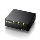 エレコムスイッチングハブギガビット対応5ポートマグネット付AC電源ブラックEHC-G05PA4-JB(2)