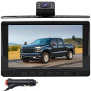 OBESTバックモニターカメラモニターセット7インチAHD12V/24V10Mケーブル/ブラケット/2Mシガーライター付きバックモニターNTSC後付け車載カメラ...