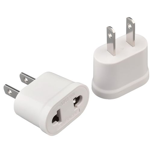 変換プラグ電源変換プラグ2個入りり欧州規格右向き矢印日本規格変換アダプター海外用欧州電化製品日本..