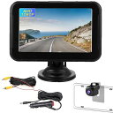 Stynxro5インチバックカメラモニターセットAHD1080P200万画素数バックカメラ車160°超広角バックモニター後付け正像/鏡像切替暗視機能12V車対応IP67防水防塵2種類の設置方法日本说明书