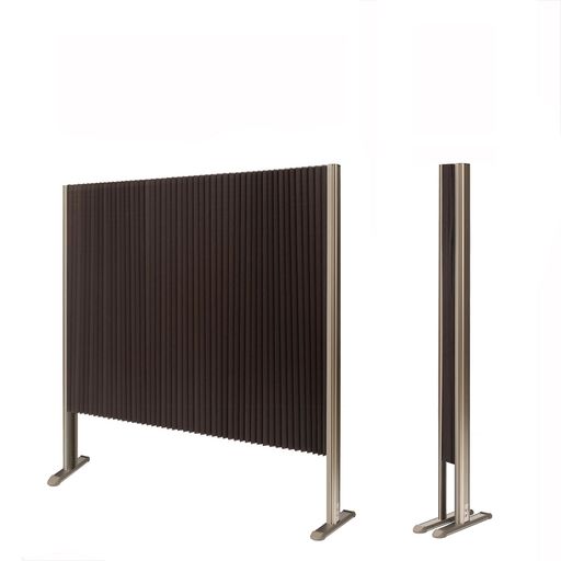 フルネス(Fullness)プリーツパーテーションプリティアショート丈ブラウン幅90x高さ120cmL7088